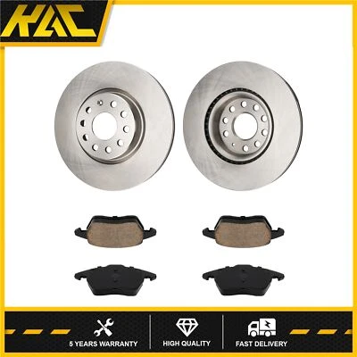 Front Disc Brake Rotors & Pads For Volkswagen Jetta 2005 2006-2014 34279 1107A - Изображение 1 из 4