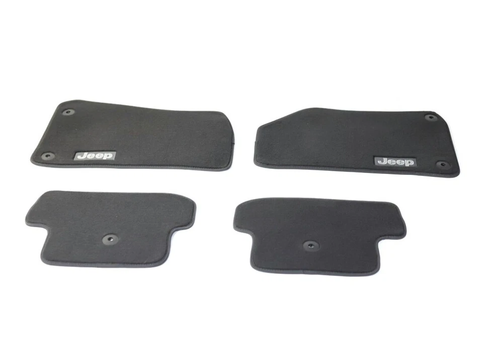 Оригинальный комплект передних и задних напольных ковриков Mopar от оригинального производителя для Jeep Wrangler 82215200AC - Изображение 1 из 1