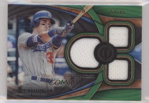 2018 Topps Tribute Tribute Triple Relics Green /99 Cody Bellinger #TTR-CB