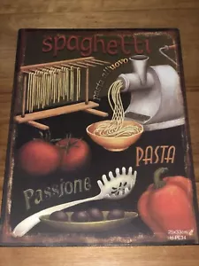 Tin Signs Retro Italian Food Souvenir Wedding Bar Kitchen Garage Decor Pasta Art - Picture 1 of 2