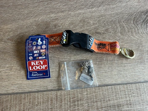 Vtg Keychain Terry labonte #5 nascar key ring loop handle fan gear US Cover