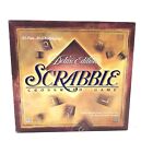Scrabble Deluxe Edition Board Game Mb 1999 Complete Tiles Roating Board