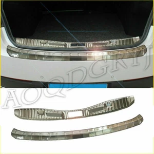 2X For Lincoln MKZ 2017-2020 Silver Rear Trunk Bumper Protector Cover Guard trim - Picture 1 of 5