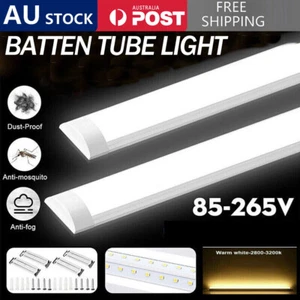 1-5x LED Slim Ceiling Batten Tube Light 30CM 60CM 90CM 120CM Linear Fluorescent - Picture 1 of 20