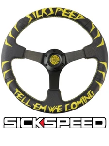 Yellow SICKSPEED Steering Wheel P12 - Picture 1 of 1