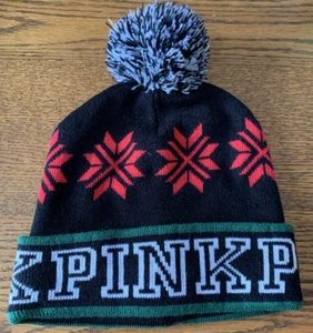 Gorro para mujer PINK by Victoria's Secret multicolor pompón - Imagen 1 de 3