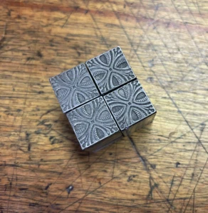 Print Blocks “ 4 Ornamental Borders “ Fine Details - Picture 1 of 2