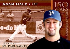 2008 St. Paul Saints Team Issue #9 Adam Hale Houston Texas TX Baseball Card