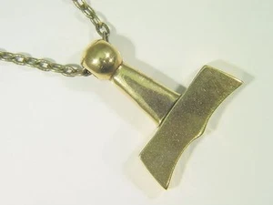 Colgante vikingo nórdico martillazo Thors BUTW BRONCE REAL con cadena de pátina de 20" 9084D - Imagen 1 de 3
