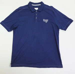 Polo Tommy Bahama grande uomo Los Angeles Rams logo ricamato blu navy manica corta - Foto 1 di 11