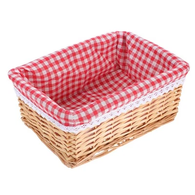  Cestini Vimini Piccoli Cestelli Portaoggetti Per Scaffali Intrecciati - Immagine 1 di 4