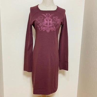 Vestido Anglomania Vivienne Westwood Rojo XL Tela Elástica Manga Larga Algodón Logo Foto 1 de 4