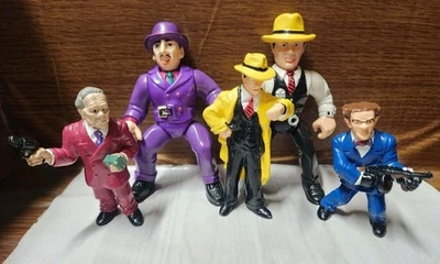 Vintage Dick Tracy And Gangster 1990 Playmates + PVC Figures - Image 1 of 4