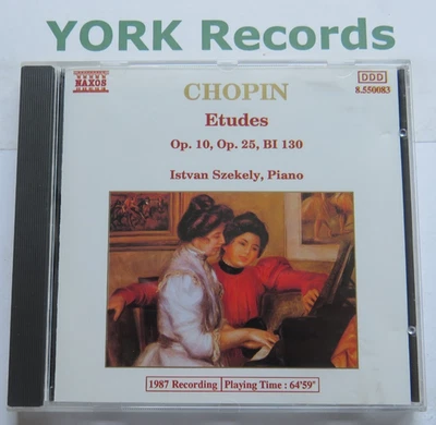 CHOPIN - Etudes (Complete) Op 10 & Op 25 ISTVAN SZEKELY - Excellent Con CD Naxos - Image 1 of 3