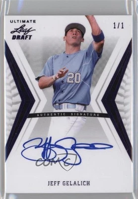 2012 Leaf Ultimate Draft Purple 1/1 Jeff Gelalich #BA-JG2 Auto 0t3 - Image 1 of 3