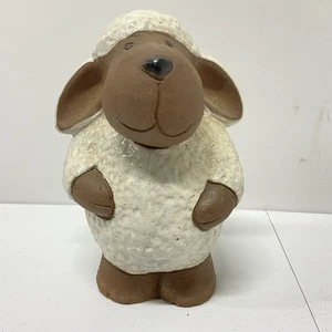 Sheep Decoration Clay Yard Figure 11" Tall Outdoor Lamb - Picture 1 of 9