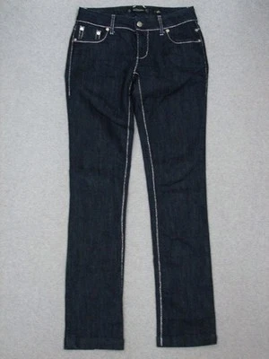 PI11450 **SERFONTAINE** SKINNY WOMENS JEANS sz28 DARK; NICE JEANS! - Изображение 1 из 4