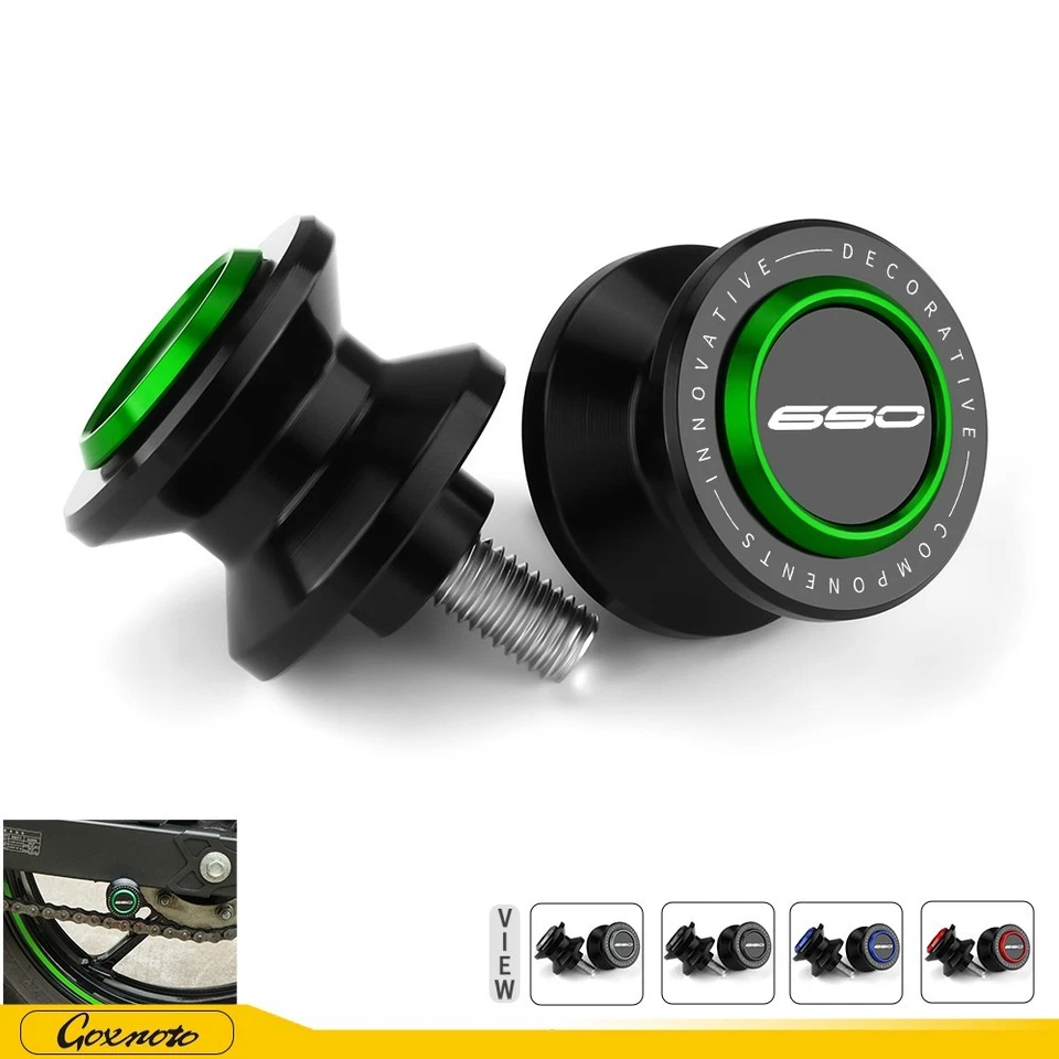 Deslizadores de carrete basculante CNC para tornillos de pie trasero Kawasaki Z650 2017-2025 Z650RS Foto 1 de 4