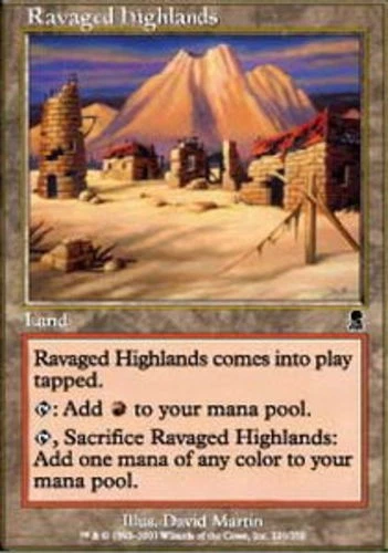 Ravaged Highlands - Odyssey #324/350 MTG Magic The Gathering - Image 1 of 1
