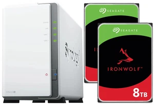 NAS server Synology Diskstation DS223j 16TB (2x8TB) Seagate IronWolf PRO - Afbeelding 1 van 4