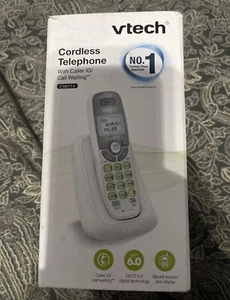 VTech CS6114 DECT 6.0 Cordless Phone W/Caller ID/Call Waiting White, Grey - Picture 1 of 2