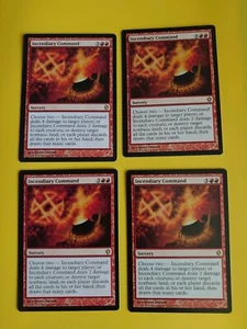 MTG Card. Incendiary Command playset.  Commander 2013   4 cards Sorcery - Picture 1 of 5