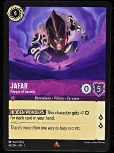 Disney Lorcana TCG - Jafar Keeper of Secrets - 44/204 - Rare - Regular NM - Picture 1 of 2