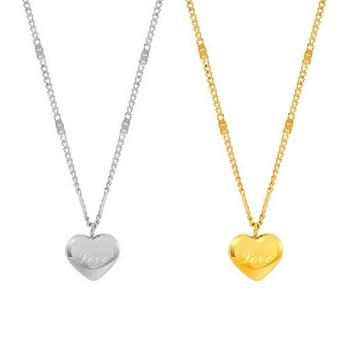 VETEMENTS Collana con ciondolo a forma di cuore in acciaio inox 304 nuova vendita calda