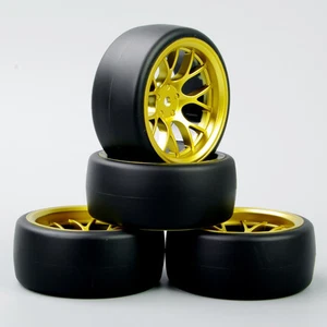4 STCK. 1/10 Maßstab RC Drift Rennwagen Reifen & Felge für HSP HPI 12 mm Sechskant - Bild 1 von 6