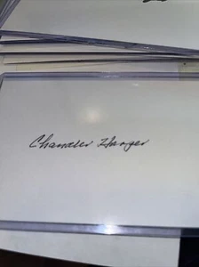 Chandler Harper 1950 PGA Championship  Signed 3x5 index Card - Picture 1 of 1