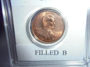 2009 (Filled B) Error Lincoln Cent - Picture 1 of 3