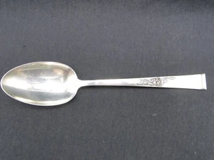 1954 Reed & Barton "Classic Rose" Sterling Silver Table / Serving Spoon 8⅝in - Picture 1 of 7
