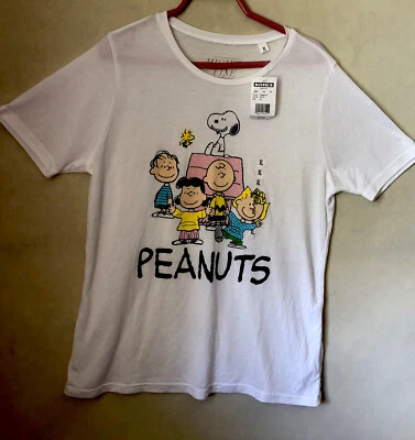 Mighty Fine 花生 T 恤青少年 XL 白色 — 第 1/4 张图片