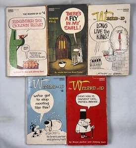 Lot of 5  Wizard Of ID Paperbacks Every Man Innocent +The King #4 #5 #9 #10 GOOD - Picture 1 of 5
