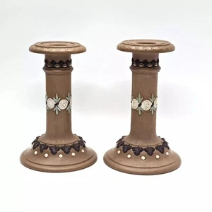 Pair of Doulton Lambeth Siliconware Candlestick - Picture 1 of 13