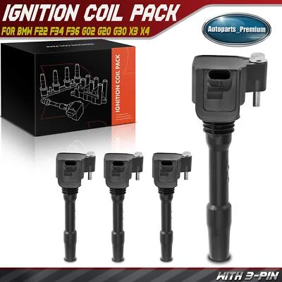 4x Bobina de encendido para BMW 230i 330e 330i 430i X1 X2 Mini Cooper Toyota GR Supra Foto 1 de 4