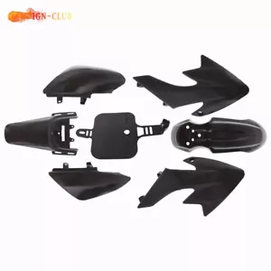 Plastic Kit Fender Fairing Cover For Honda XR50 2000-2004 CRF50 2004-2015 Black - Picture 1 of 10