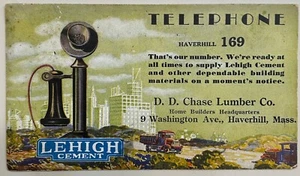 Haverhill, MA. Werbelöscher im Postkartenformat um 1930. Chase Lumber Co. - Bild 1 von 3