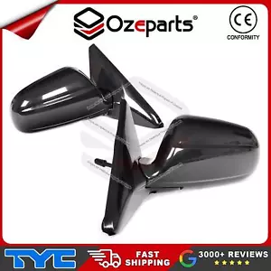 TYC Pair LH+RH Manual Door Mirror For Honda Civic EK Hatch EM Coupe 1995-2001 - Picture 1 of 4