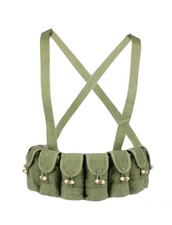 ORIGINAL CHINESE MILITARY SKS TYPE 56 SEMI AMMO CHEST-RIG BANDOLIER POUCH