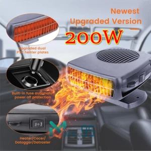 Auto Heizung 12V 200W Tragbar Heizung Lüfter Defogger Defroster Demister USA - Bild 1 von 24