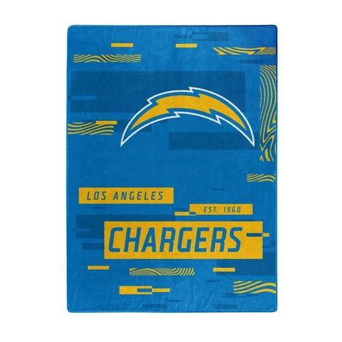 NFL Los Angeles Chargers 60x80 Digitize Design Raschel Blanket Cover