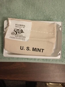 $25 State Quarter Sewn Bags, QK1 2004-P Florida, QL1 2004-D Florida - Picture 1 of 4