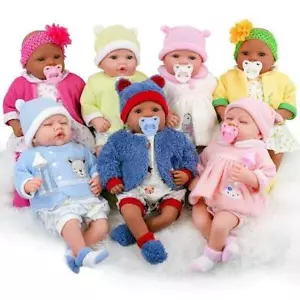 Large Soft Bodied 20" Baby Sounds Girls Boys Doll Or 2 Clothes Sets BiBi Doll - Picture 1 of 141