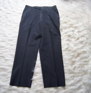 D'URBAN Pants Trousers Dark Gray Men's Made in Hong Kong Pure Wool Woolmark 31 - Bild 1 von 8