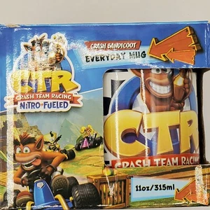 Crash Bandicoot CTR Crash Team Racing Nitro Fueled Mug Cup 11oz/ 315ml New - Picture 1 of 10