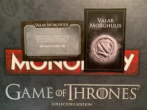 Monopoly JUEGO DE TRONOS VALAR MORGHULIS TARJETA Paga a cada jugador - Imagen 1 de 2