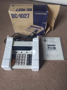 Toshiba BC-1027 Electronic Calculator - vintage Boxed condition - Picture 1 of 20