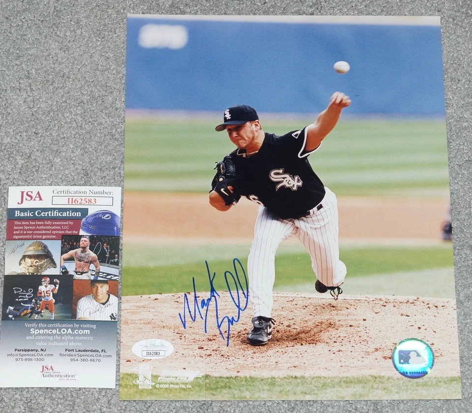 MARK BUEHRLE Signed Chicago White Sox 8x10 Photo + JSA COA 62583 - Image 1 of 1