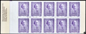 Schweden, komplette Heftchenscheibe mit 10 Marken, postfrisch-1970, 45 öre, Sc. 881a, SG SB254 - Bild 1 von 2